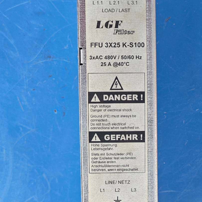 议价-LGF滤波器   filter  FFU 3X25 K-S1