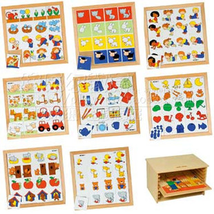 综合理解配对游戏幼儿先后顺序儿童早教园益智逻辑思维训练板教具