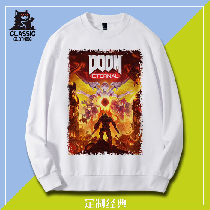 毁灭战士 永恒 Doom Eternal 男潮ins卫衣套头运动上衣男女春秋冬