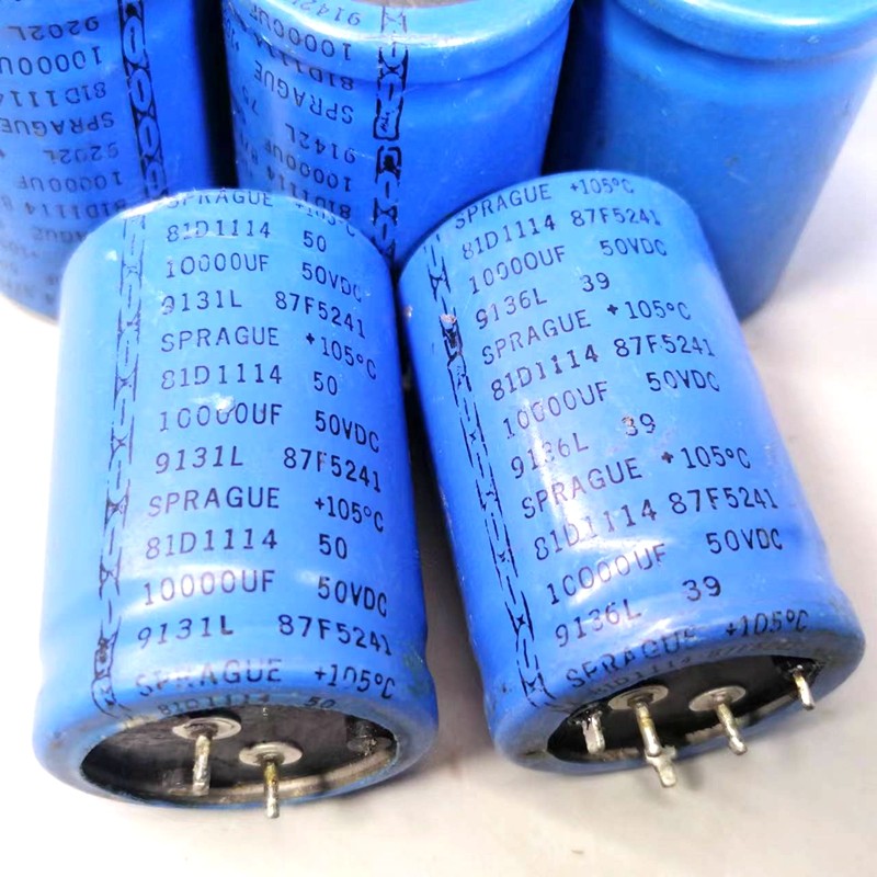美国老款思碧SPRAGUE发烧滤波电容50V10000UF 音响功放滤波电容