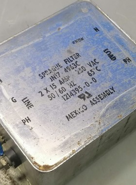 美国SPRAGU FILTER电源滤波器30A电源净化器 原装拆机进口滤波器