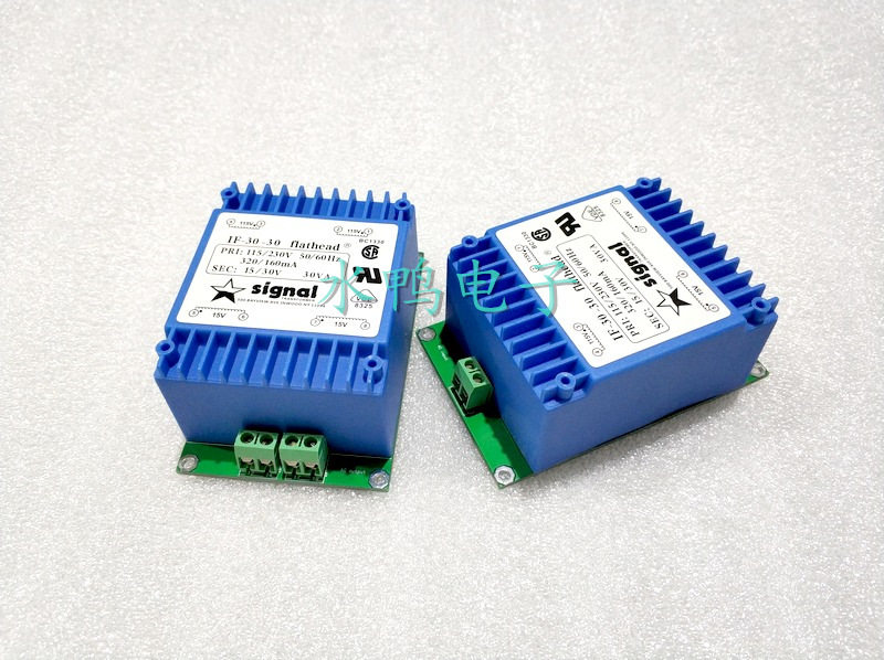 库存新货 美国SIGNAL密封进口变压器 30W 输入230V 输出双15V