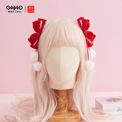 原创对夹丝绒新年春节圣诞