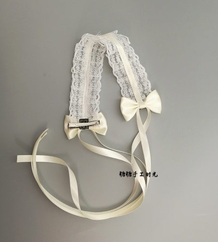 糖糖日系软妹lolita动漫白色发饰