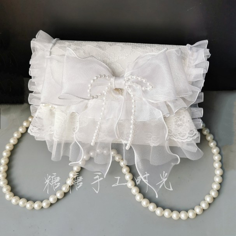 原创lolita包包温柔蕾丝手提包包