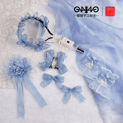 taobao agent Genuine blue hair accessory, Lolita style