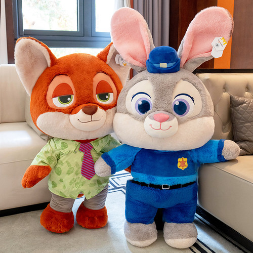 正版疯狂动物城毛绒公仔