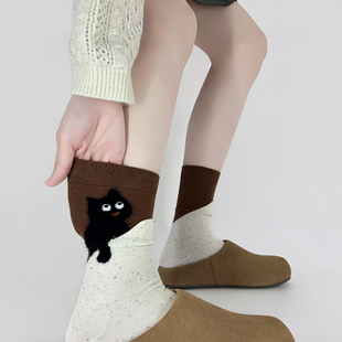 还是无骨不硌脚 偶滴神 是超jue 小猫咪真 棉质袜子女 勃肯鞋