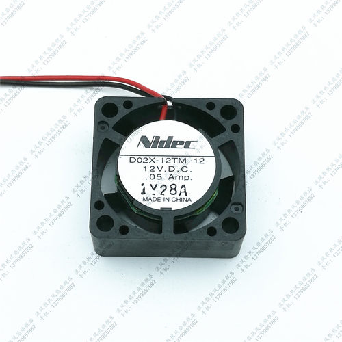 原装NIDEC 2.5cm 微型散热风扇12V 0.05A D02X-12TM 02A 2510