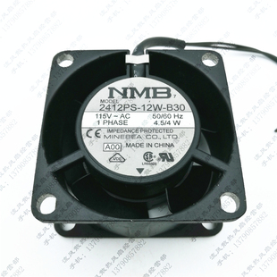 6030 2412PS 交流 NMB 散热风扇 6CM AC115V B30 原装 12W