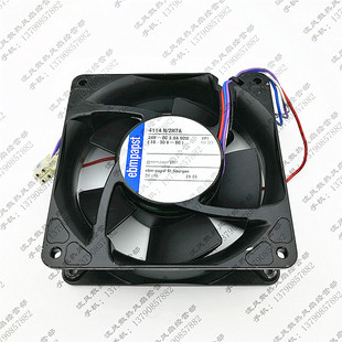 24V 2H7A 3.8A 90W 4线铝框散热风扇 德国ebmpapst 12038 4114N
