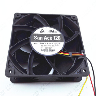 三洋SANYO 0.8A 12038 24v 3线散热风扇 9GV1224H1D041 原装
