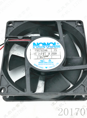 原装 NONOI F9225E24B2FS 24V 0.255A 2BALL 9225 变频器散热风扇
