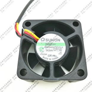 4020 变频器风扇 SUNON 散热风扇 4cm GM2404PKVX 1.7W 原装 24V