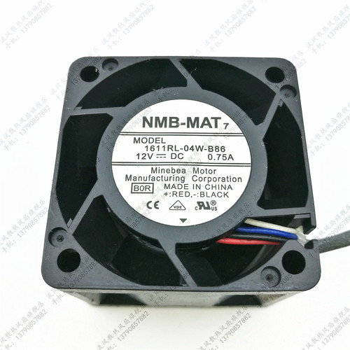 NMB 4028 4CM 12V 0.75A 1611RL-04W-B86 高转速 服务器风扇