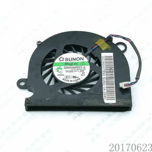 原装 SUNON GB0506PDV1-A 5V 1.3W 3线 笔记本 CPU散热风扇