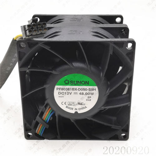 原装 SUNON PF80381BX-D050-S9H 12V 48W 8CM 8086 散热风扇