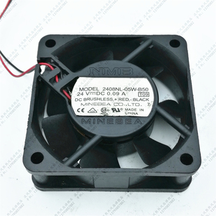24V 0.09A 双滚珠 NMB 变频散热风扇 B50 6020 05W 日本 2408NL