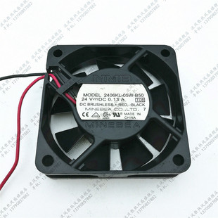 6015 24V 05W NMB B50 2406KL 6CM 2线双滚珠变频风扇 原装 0.13A