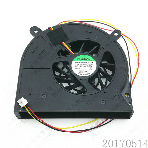 GB1209PKB1-A 12V 2W 戴尔XPS One A2420 电源供应器 3线散热风扇