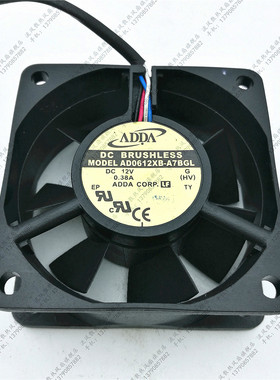 ADDA 6025 AD0612XB-A7BGL 12V 0.38A 4线 滚珠 服务器机箱风扇