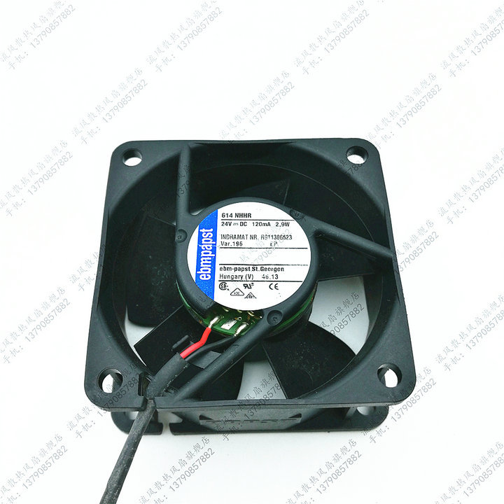 全新ebmpapst 变频风扇TYP 614NGHH 6CM 24V 3.6W 两线