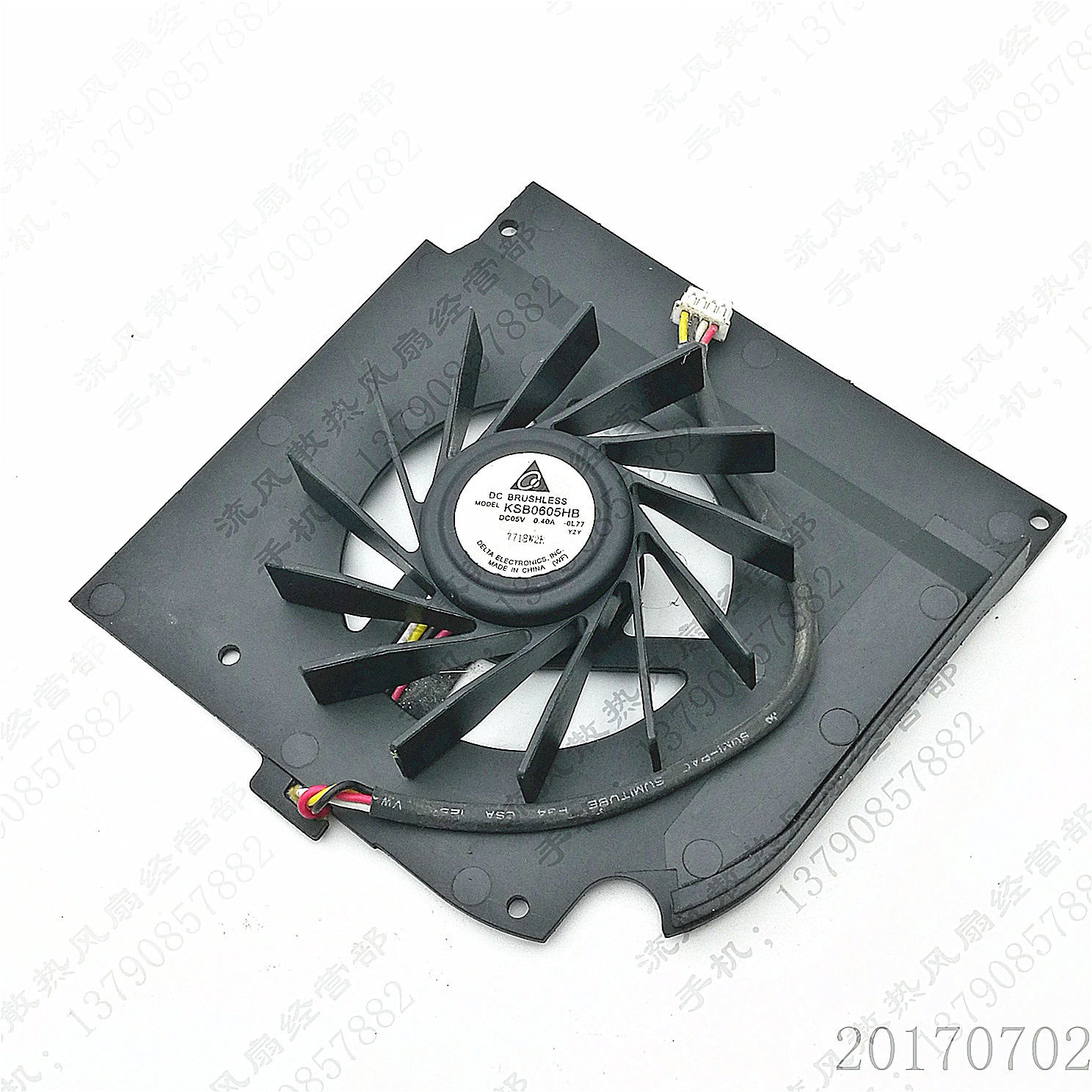 原装 台达 KSB0605HB -6L77 5V 0.4A 4线 笔记本CPU散热风扇