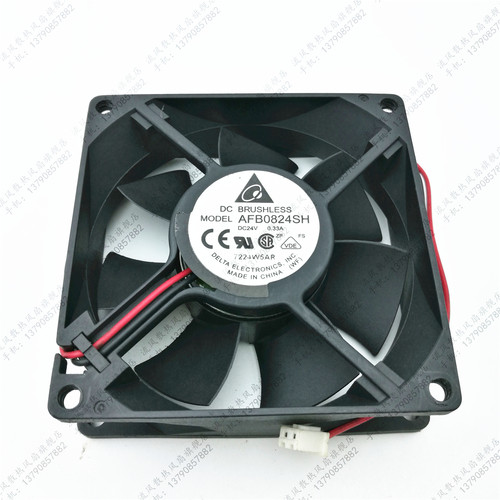 原装台达 AFB0824SH 8025 24V 0.33A 大风量双滚珠散热风扇8CM