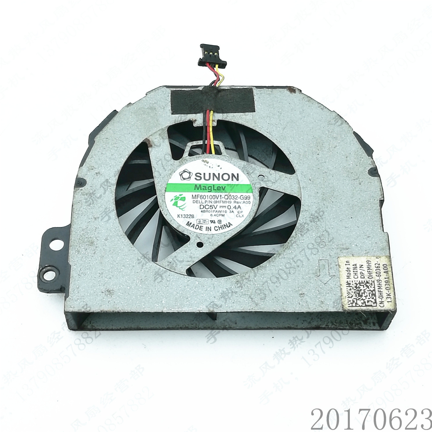 原装SUNON MF60100V1-Q032-G99 5V 0.4A PN0HFMH9 DELL笔记本风扇