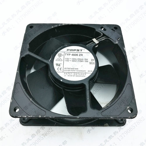 原装ebmpapst TYP4606ZR 12038 AC115V 19/18W 铝框散热风扇 12cm