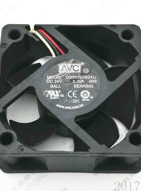 原装 AVC DS05020B24U 24V 0.30A 5020 3线 变频器 滚珠风扇
