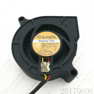 11.S34.F.GN 12V 原装 6025 GB1206PTV2 1.2W 投影仪风扇 建准