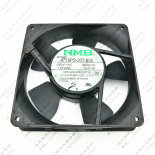 铝框 风扇 20T AC200V 12025 4710PS B30 交流 原装 14W NMB