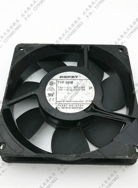 德国PAPST 12025 12CM 115V 14/12W TYP9906 机柜散热风扇