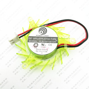 PLB05010S12H 孔距3.9CM 12V 4.5CM 2线显卡风扇 0.20A 全新动力