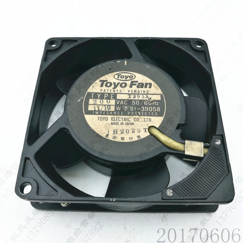 原装 Toyo Fan TYPE T395A AC200V 11/10W 9225 铝框 交流 风扇