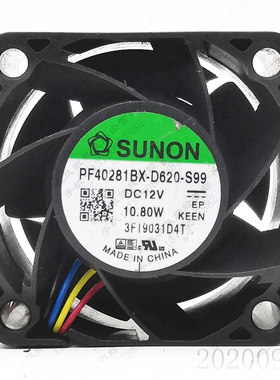 原装 SUNON PF40281BX-D620-S99 12V 10.8W 4028 4cm散热风扇风机