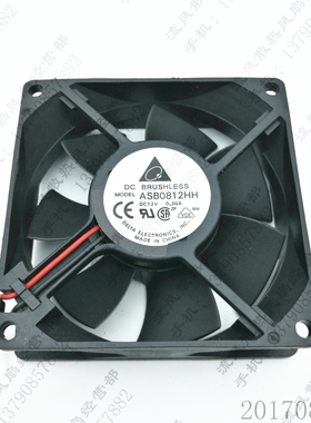 原装 台达 ASB0812HH 12V 0.30A 8CM 8025 三线 机箱电源散热风扇