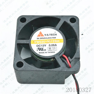 Y.S.TECH 3CM YW03015012BH 0.06A 硬盘盒显卡散热风扇 DC12V 原装