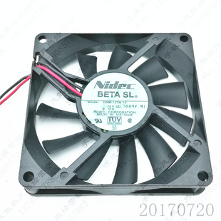 0.13A 散热风扇 D08R 机箱 静音 8cm 12V 8015 12TM14 NIDEC 原装