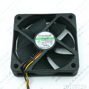 12V 3线 SUNON 静音电源散热风扇 6CM GM1206PHV2 6015 原装