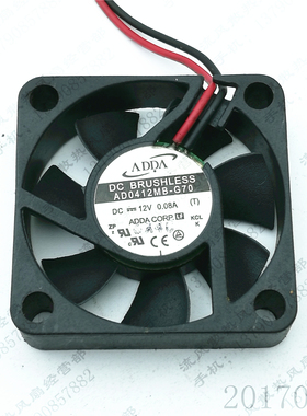 原装 ADDA 4010 AD0412MB-G70 12V 0.08A 4CM 静音电源散热风扇