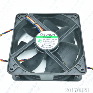 M99 12038 12V SUNON 12cm Q000 7.4W 机箱散热风扇 MFC0381V1