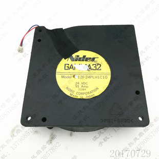 24PLH1C10 24V 0.91A 原装 12CM D12F 12032 涡轮鼓风机风扇 Nidec