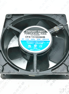 CIRCUIT TEST CFA11512038HB 115V 22W 12038 全金属交流散热风扇
