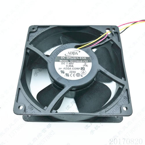 原装ADDA 12038 48V 0.2A AD1248HB-F52/F51 工控变频散热风扇