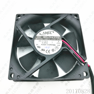 8CM 散热风扇 AD0812HB 电源 机箱 8020 0.24A 12V C70 ADDA 原装