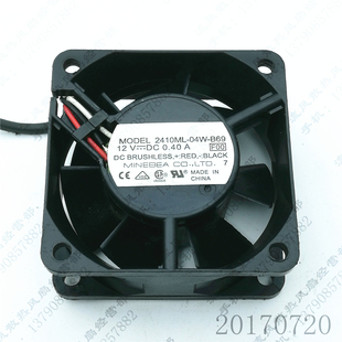 6CM 散热风扇 2410ML 6025 12V B69 MAT 04W 电源 原装 0.4A NMB