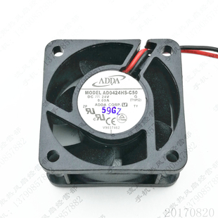 C50 24V 0.09A 原装 4CM AD0424HS 4020 静音变频器散热风扇 ADDA