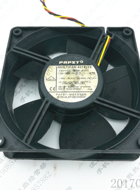 PAPST 12038 MULTIFAN 4218/2 48V 4.5W 3线 12cm 设备散热风扇